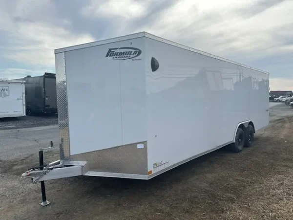 Formula 8.5 x 24 Aluminum Enclosed Car Hauler – V Nose - Image 2