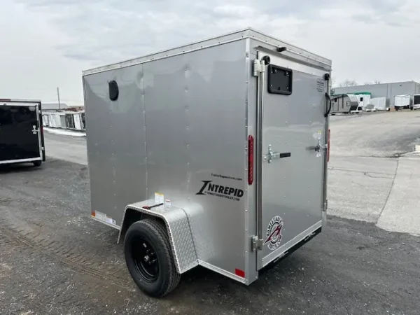 Homesteader 5 x 8 Enclosed V-Nose Cargo Trailer Ramp Door - Image 3