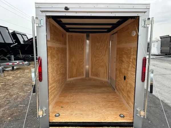 Homesteader 5 x 8 Enclosed V-Nose Cargo Trailer Ramp Door - Image 8