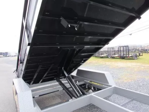 BWise 7 x 14 Gooseneck Dump Trailer – Combo Gate & Ramps - Image 6