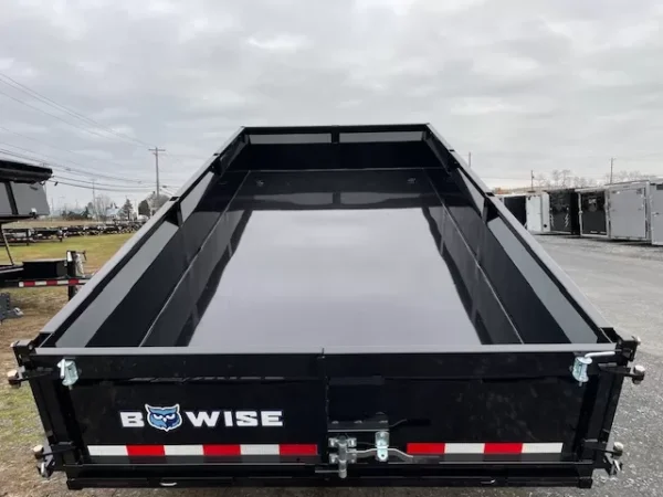 BWise 7 x 14 Low Profile Dump Trailer Adjustable Coupler - Image 2