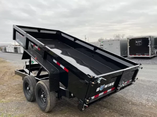 BWise 7 x 14 Low Profile Dump Trailer Adjustable Coupler - Image 6