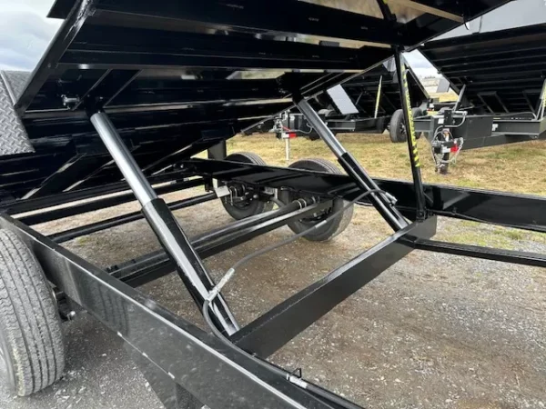 BWise 7 x 16 Gooseneck Dump Trailer – High Sides - Image 3