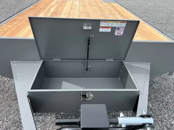 BWise 8 x 24 Deckover Equipment Trailer Full Width Ramps - Image 2