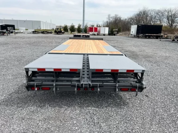 BWise 8 x 24 Deckover Equipment Trailer Full Width Ramps - Image 5
