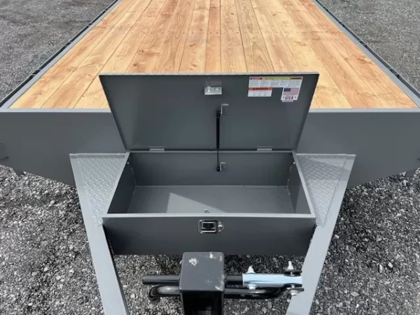 BWise 8 x 28 Deckover Equipment Trailer Full Width Ramps - Image 3