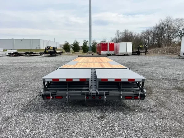 BWise 8 x 28 Deckover Equipment Trailer Full Width Ramps - Image 5