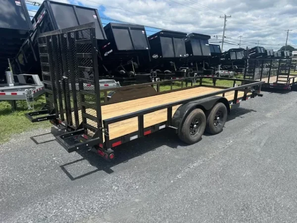 Big Tex 7 x 18 Landscape Utility Trailer – Split Ramp Gate - Image 2
