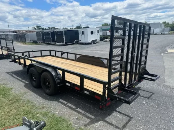 Big Tex 7 x 18 Landscape Utility Trailer – Split Ramp Gate - Image 4