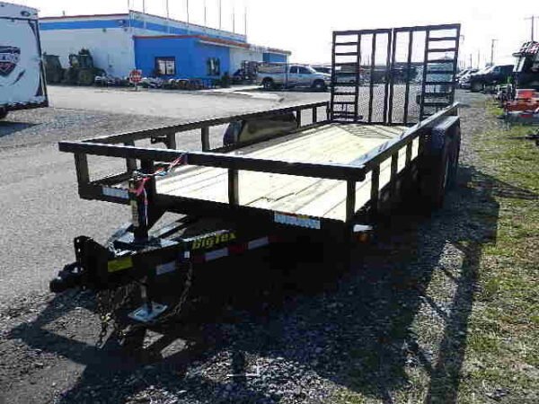 Big Tex 7 x 18 Heavy Duty Landscape Trailer Split Gate - Image 5