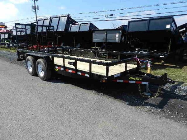 Big Tex 7 x 18 Heavy Duty Landscape Trailer Split Gate