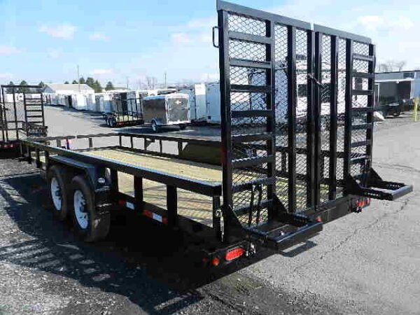 Big Tex 7 x 20 Heavy Duty Landscape Trailer Split Gate - Image 3