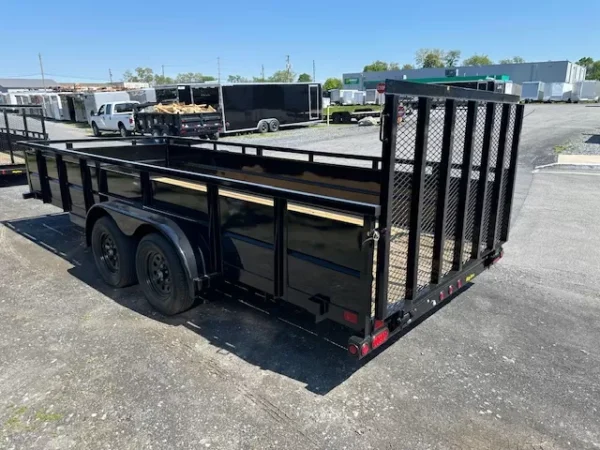 Big Tex 7 x 18 Landscape Utility Trailer – 2′ Solid Steel Sides - Image 5