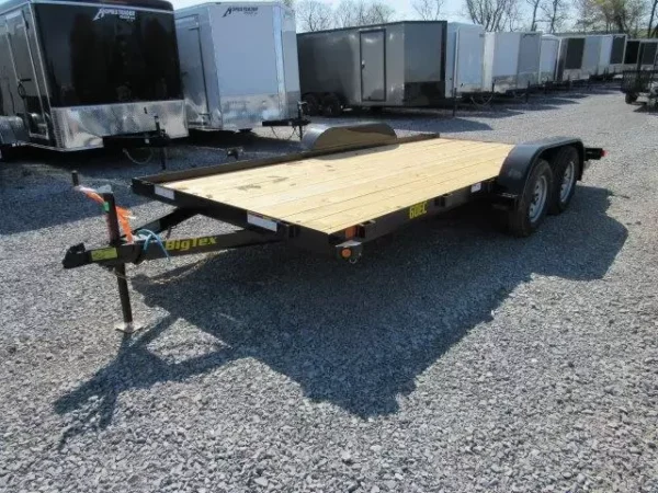 Big Tex 7 x 16 Economy Tandem Axle Car Hauler – Slide Out Ramps - Image 2