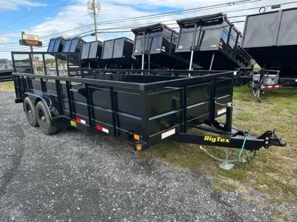 Big Tex 7 x 18 Landscape Utility Trailer – Solid Steel Sides
