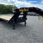 big tex 8.5x30 deckover gooseneck equipment trailer mega ramps 22gn 30d5a mrbk 2