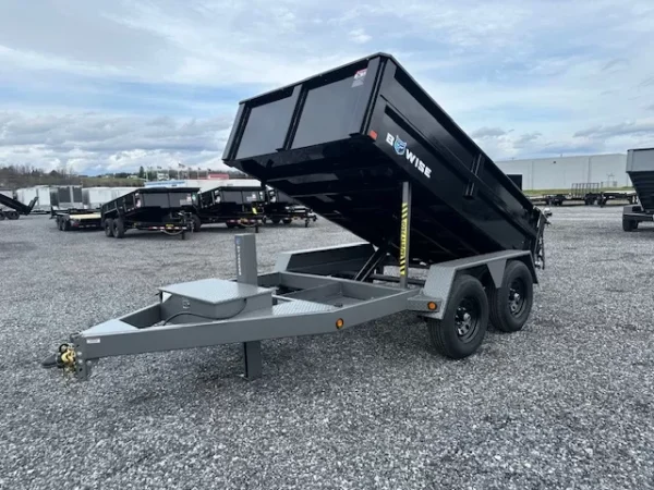 BWise 6 x 10 Low Profile Dump Trailer Hydraulic Jack - Image 6