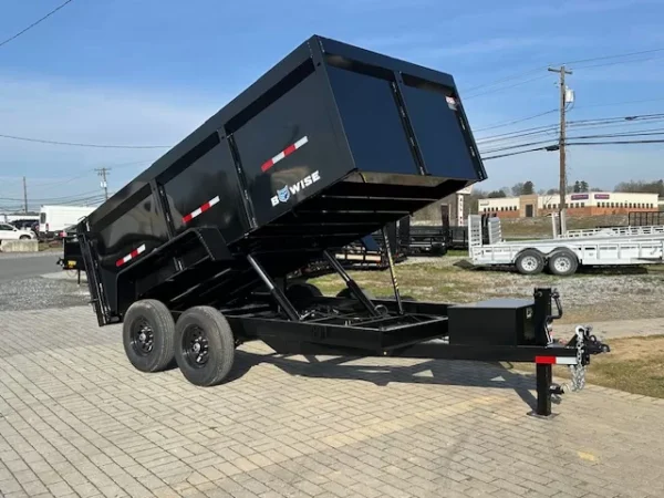 BWise 7 x 14 High Side Dump Trailer Barn Doors