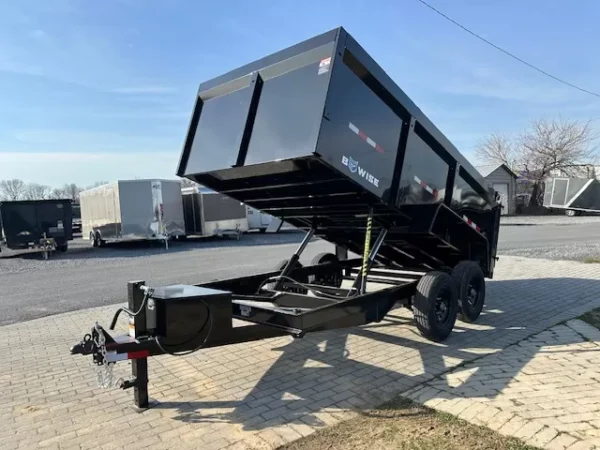 BWise 7 x 14 High Side Dump Trailer Barn Doors - Image 4