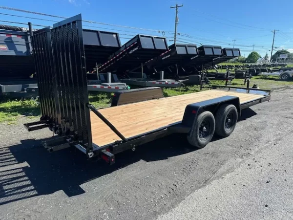 BWise 7 x 20 Equipment Trailer – Split Landscape Ramp - Image 2