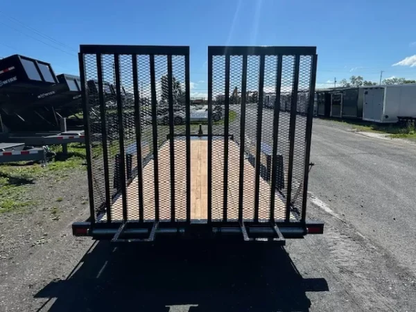 BWise 7 x 20 Equipment Trailer – Split Landscape Ramp - Image 3