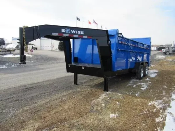 BWise 7 x 16 Heavy Duty Gooseneck Dump – Ultimate Dump Trailer - Image 3