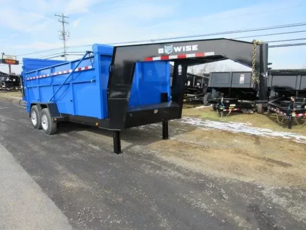 BWise 7 x 16 Heavy Duty Gooseneck Dump – Ultimate Dump Trailer - Image 5