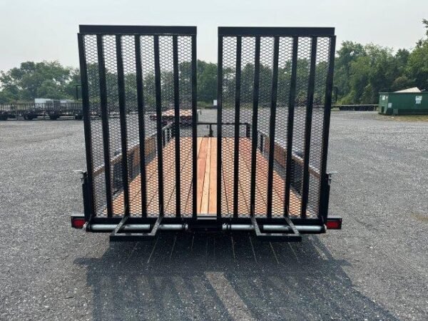 BWise 7 x 18 Equipment Trailer – Split Landscape Ramp - Image 6