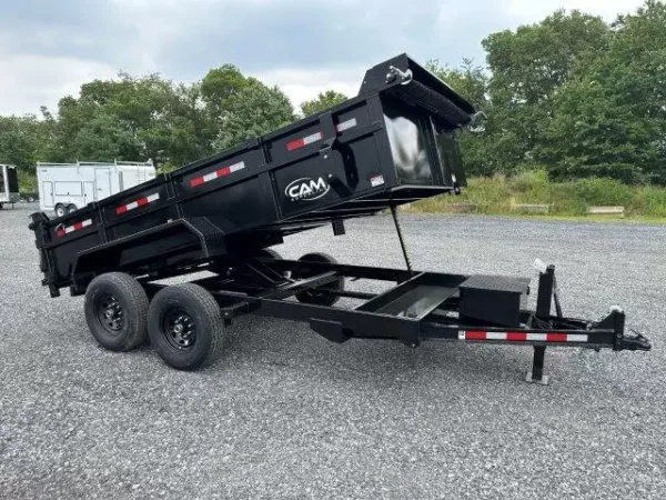 CAM Superline 7 x 14 HD Low Profile Dump Trailer Scissor Lift