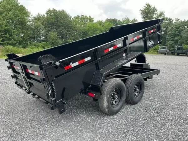 CAM Superline 7 x 14 HD Low Profile Dump Trailer Scissor Lift - Image 3