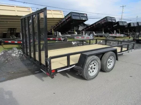 Cam Superline 7 x 14 Landscape Utility Trailer – Rear Landscape Gate - Image 2