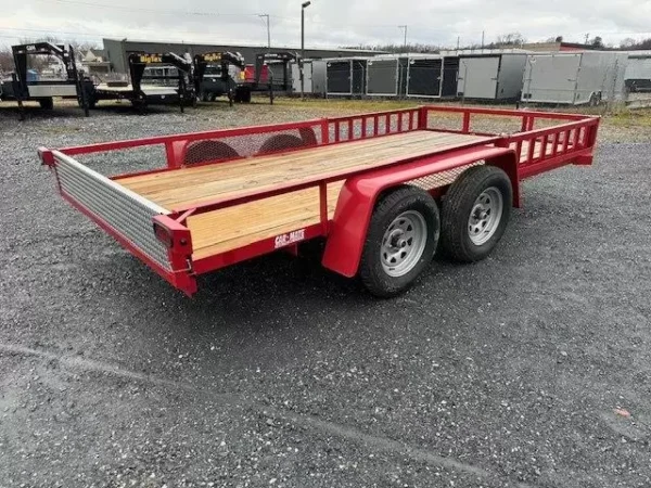 Car Mate 6 x 14 Utility Trailer – Removable Side Ramps - Image 4
