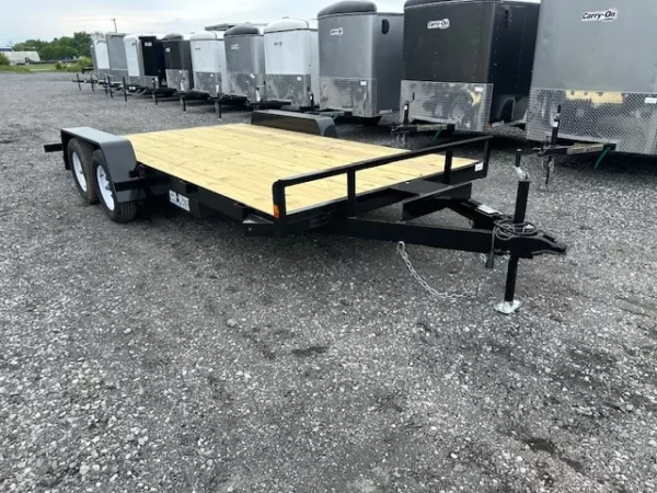 Car Mate 7 x 16 Car Trailer – 7K with Slide In Ramps