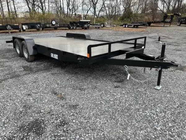 Car Mate 7 x 18 Open Car Trailer Full Steel Deck