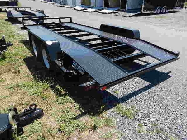 Car Mate 7 x 16 Car Trailer – 7K with Open Steel Deck - Image 3