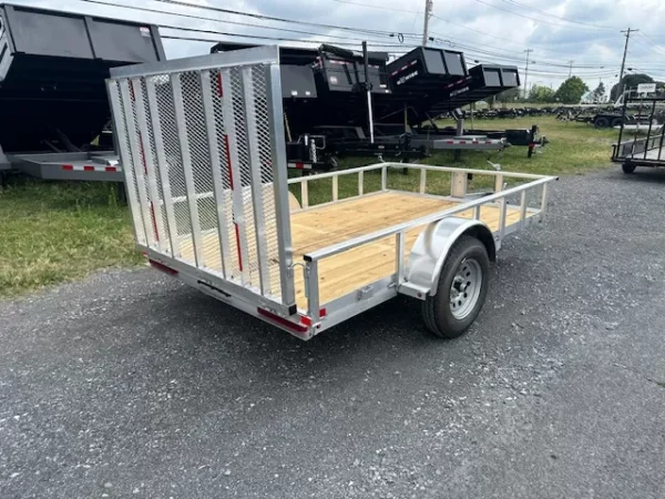 Carry-On 6 x 10 Aluminum Landscape Utility Trailer – Rear Mesh Gate - Image 4