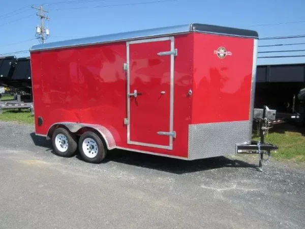 Carry On 7 x 14 Enclosed V-Nose Cargo Trailer – 6″ Extended Height
