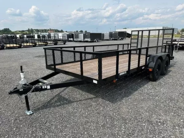 Carry On 7 x 16 Landscape Utility Trailer – Mesh Sides - Image 2