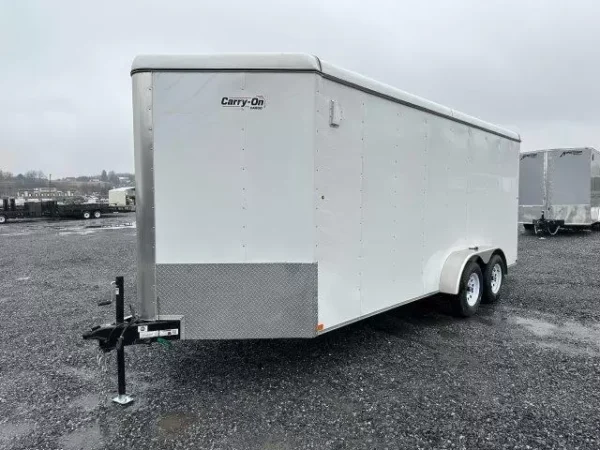 Carry On 7 x 18 Enclosed V-Nose Cargo Trailer – 6″ Added Height - Image 3