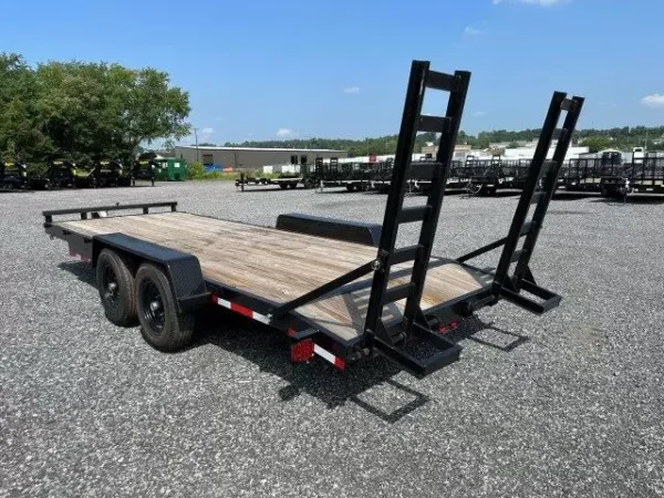 Carry On 7 x 20 Equipment Trailer Ladder Ramps