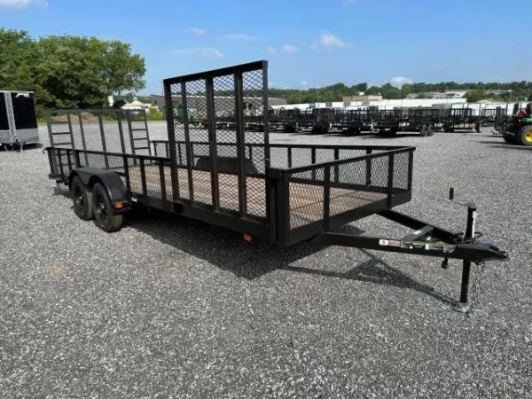 Carry-On 7 x 20 Landscape Utility Trailer – Mesh Sides & ATV Gate