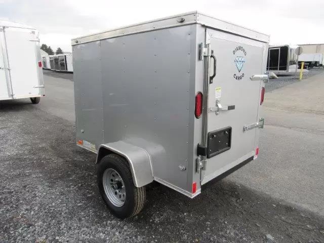 Diamond-Cargo-4x6-Luggage-Cargo-Trailer-1-1.webp Diamond Cargo 4 x 6 Enclosed Cargo Trailer Single Rear Door - Image 2