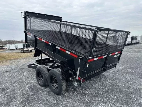 Premier 7 x 12 High Side Dump Trailer – Combo Gate & Ramps - Image 5
