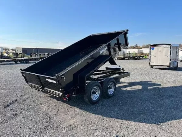 Premier 7 x 12 Low Profile Dump Trailer Combo Gate and Ramps - Image 4