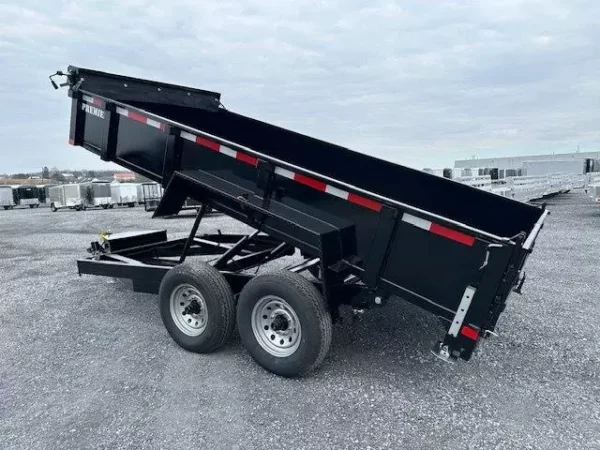 Premier 7 x 14 Low Profile Dump Trailer Combo Gate and Ramps - Image 4