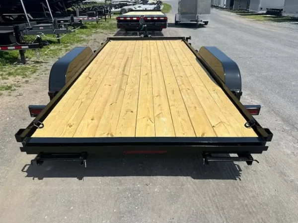 Premier 7 x 16 Open Wood Deck Car Trailer – Slide Out Ramps - Image 2