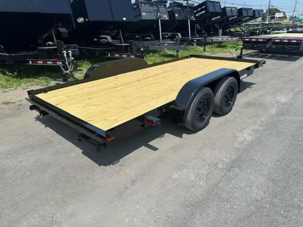 Premier 7 x 16 Open Wood Deck Car Trailer – Slide Out Ramps - Image 5
