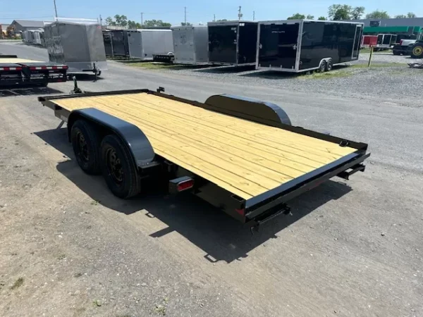 Premier 7 x 16 Open Wood Deck Car Trailer – Slide Out Ramps - Image 6