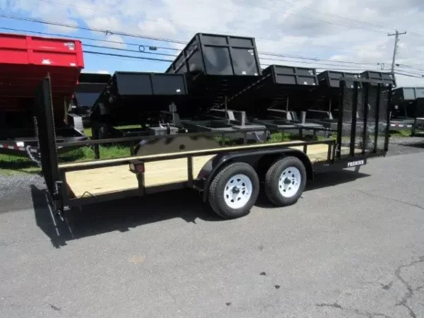 Premier 7 x 18 Landscape Utility Trailer – Side ATV Gate - Image 2