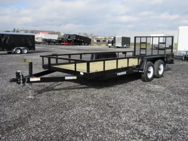 Premier 7 x 24 Landscape Utility Trailer – Rear Ramp Gate - Image 3